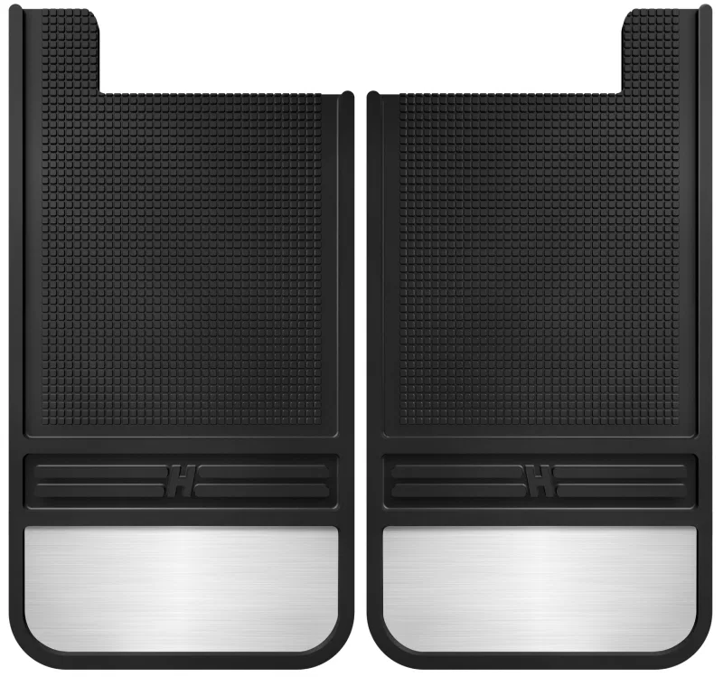 Husky Liners 55101, Universal 12in Wide Black Rubber Rear Mud Flaps w/ Weight