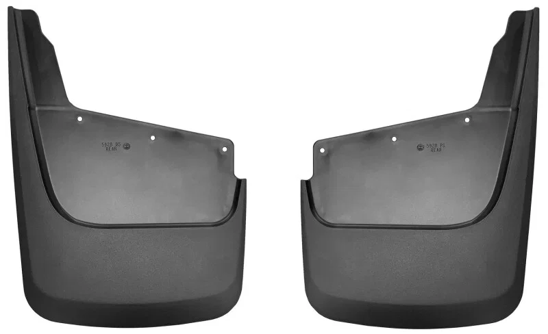 Husky Liners 59281, 20-22 GM Silverado/Sierra 2500/3500 HD (excl. Dually) Rear Mud Guards - Black for Chevrolet