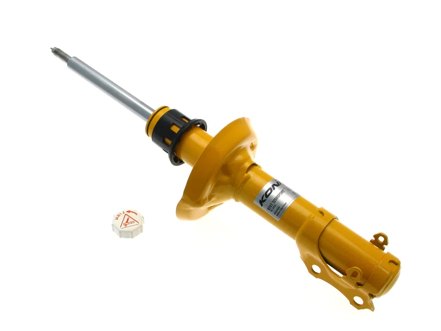 Koni 8741 1259SPORT, Front Sport (yellow) 8741- externally adjustable, low pressure gas full strut for Volkswagen
