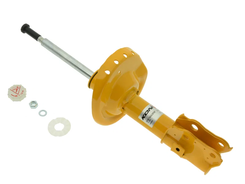 Front Left Sport (yellow) 8710 SERIESs- externally adjustable, non-gas full strut for 2008-2010 Subaru Impreza