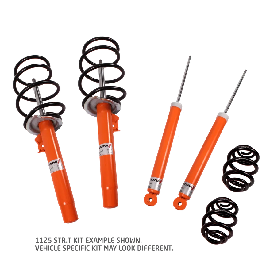 Koni 1125 1115, 1125 KONI STR.T/Eibach Kit- 4 STR.T (orange) dampers & 4 Eibach lowering springs