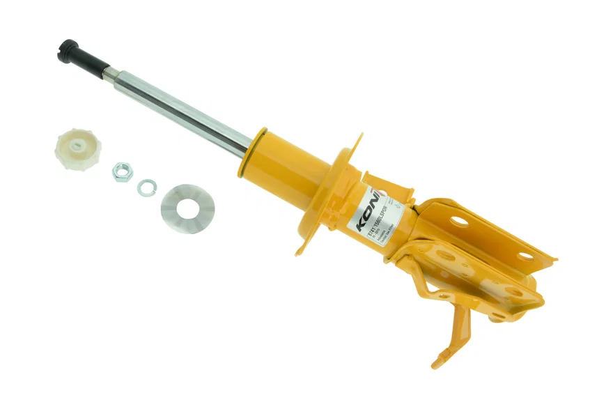 Front Left Sport (yellow) 8741- externally adjustable, low pressure gas full strut for Toyota, Scion and Subaru