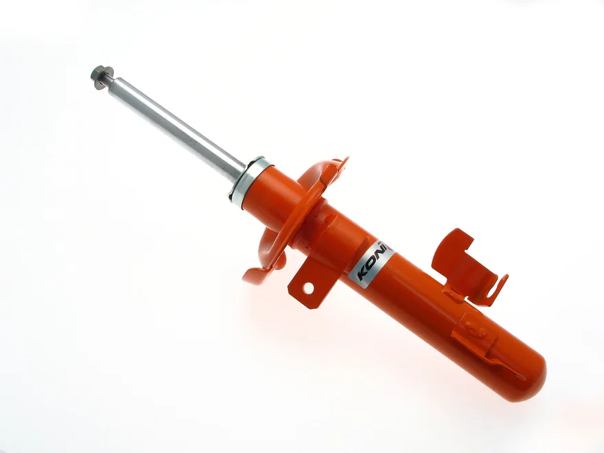 Front Left STR.T (orange) 8750- non-adjustable, low pressure gas full strut for 2004-2013 Mazda 3 and 3 Sport