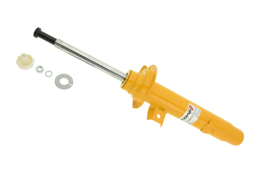 Koni 8741 1582SPORT, Front Sport (yellow) 8741- externally adjustable, low pressure gas full strut for BMW