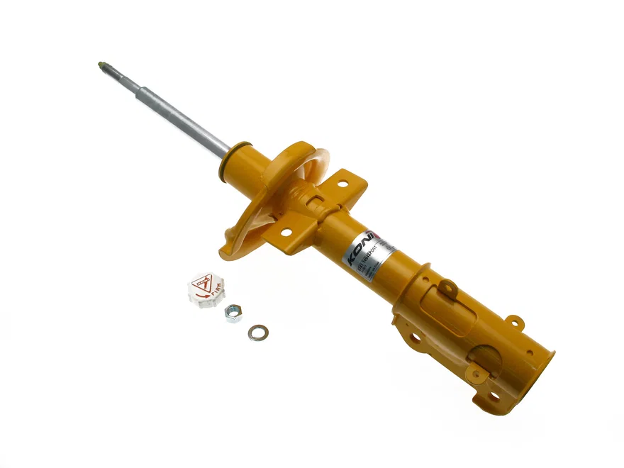 Koni 8741 1494SPORT, Front Sport (yellow) 8741- externally adjustable, low pressure gas full strut for Ford Mustang