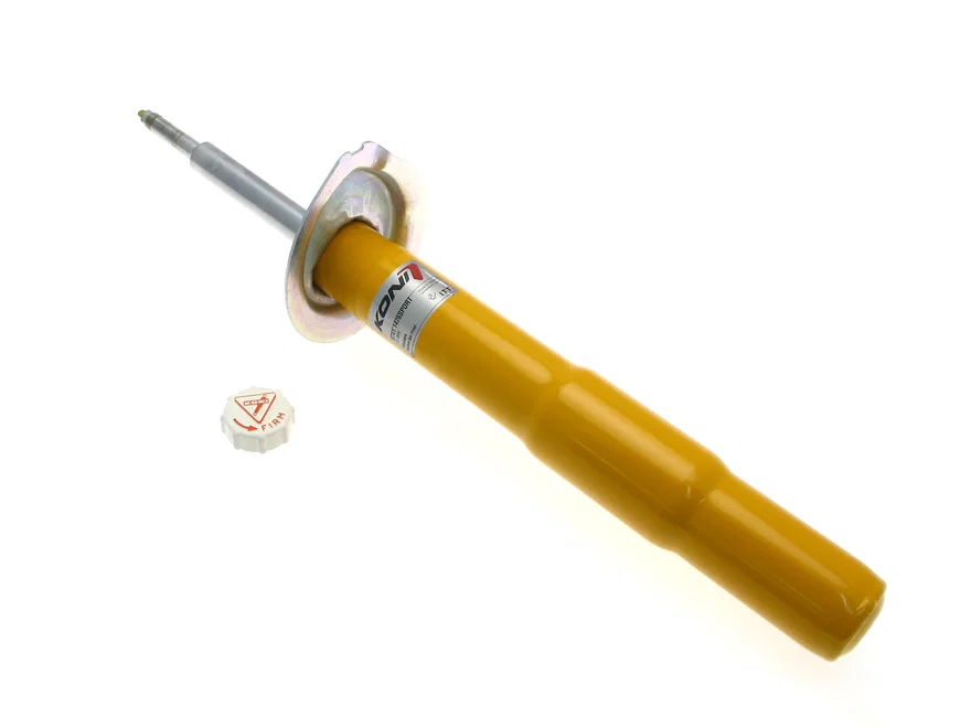 Koni 8741 1476SPORT, Front Sport (yellow) 8741- externally adjustable, low pressure gas full strut for BMW