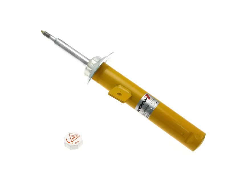 Front Left Sport (yellow) 8741- externally adjustable, low pressure gas full strut for 2001-2006 BMW 325xi and 330xi