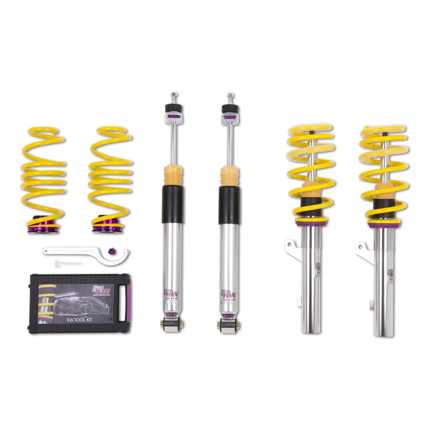 KW 3528000H, SUSPENSIONS 3528000H KW V3 COILOVER KIT for Volkswagen Golf