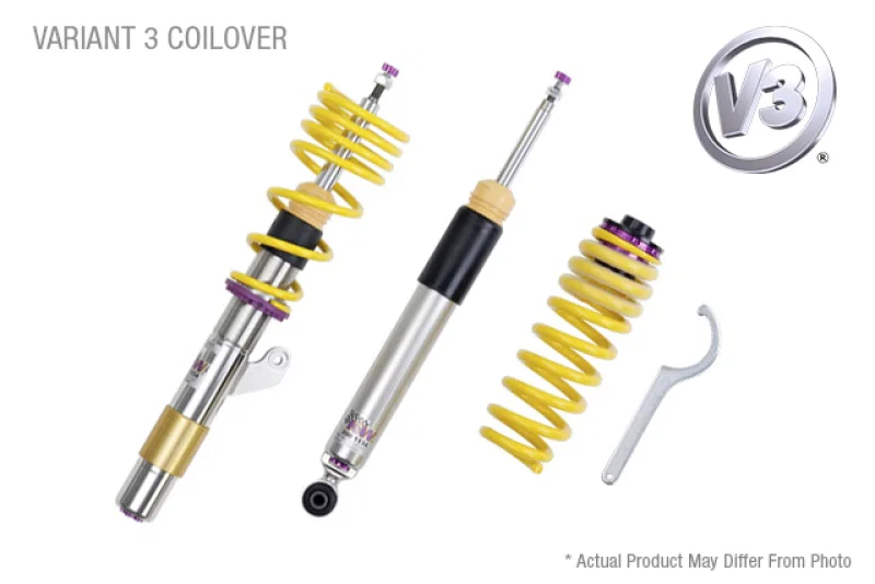 KW 35243008, Coilover Kit V3 06-12 Maserati Quattroporte (M139) w/ Skyhook Suspension