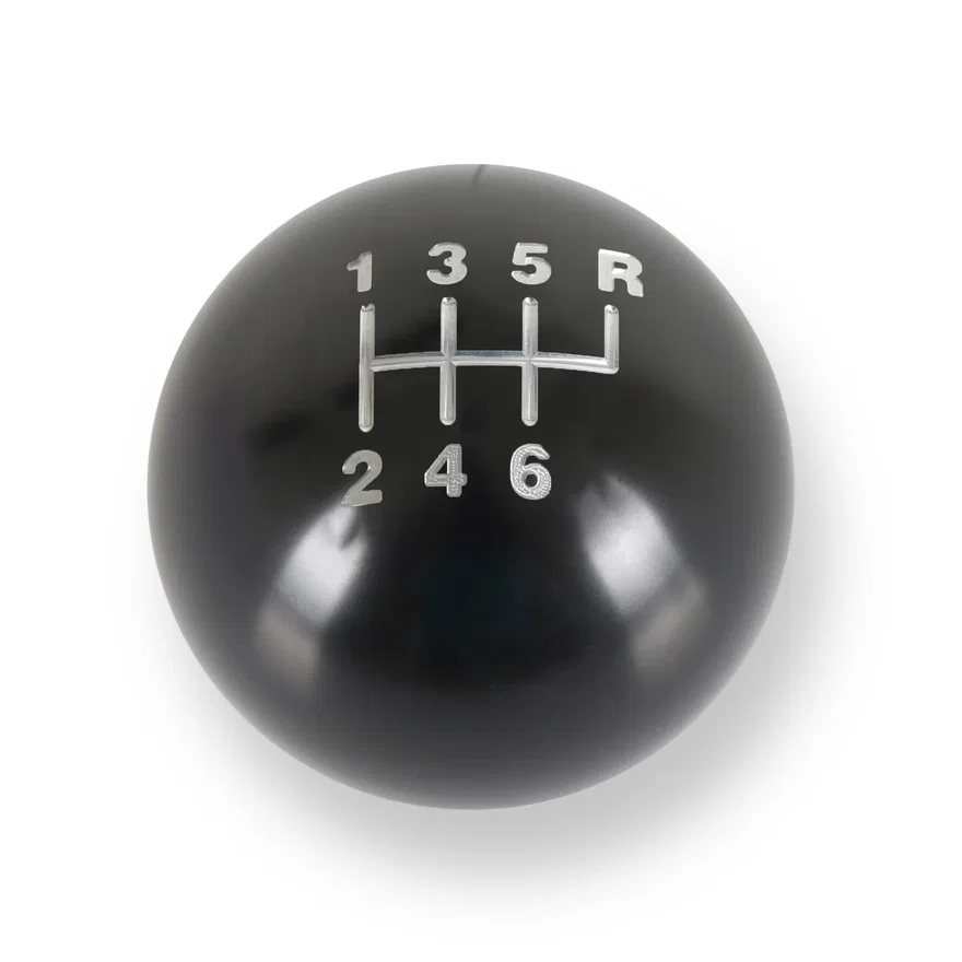 Hurst 163601HST, Billet Shift Knob - 6-Speed Pattern - Gloss Black