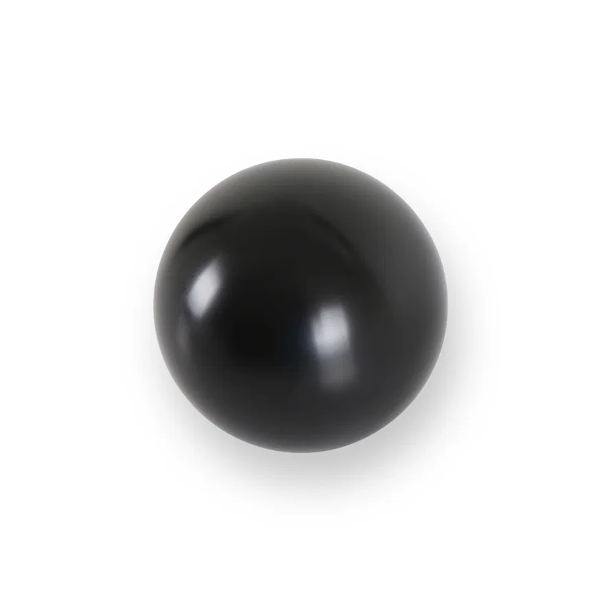 Hurst 163001HST, Billet Shift Knob - No Shift Pattern - Gloss Black