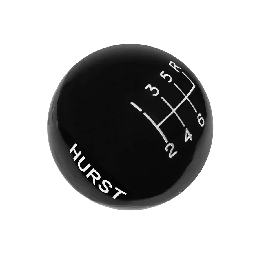 Hurst 1631040, Shift Knob - Black 6-Speed - 3/8-16 Threads