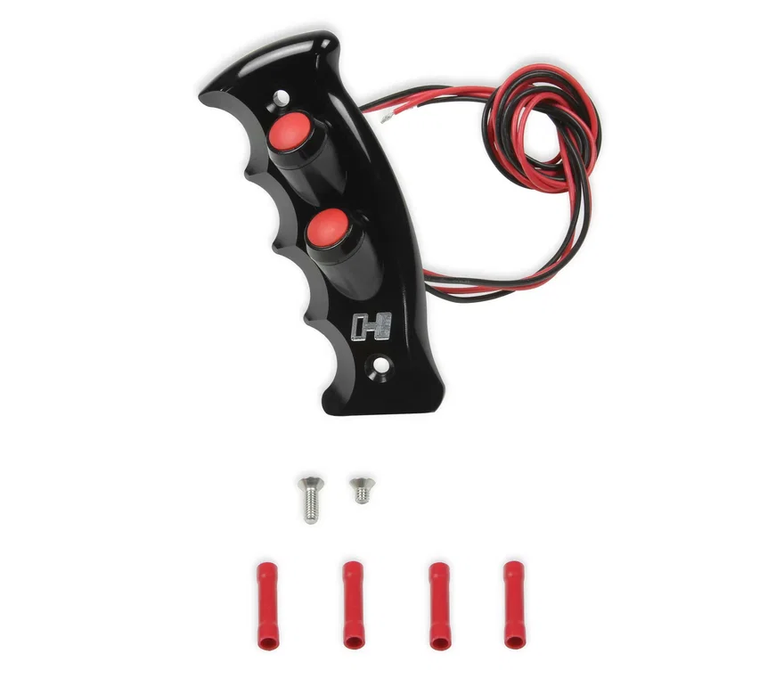 Hurst 1539004, Billet/Plus Pistol Grip Side Plate - 2 Button
