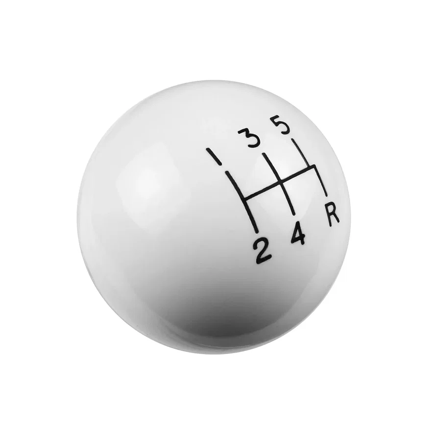 Hurst 1630008, Shift Knob - 5-Speed Pattern - White