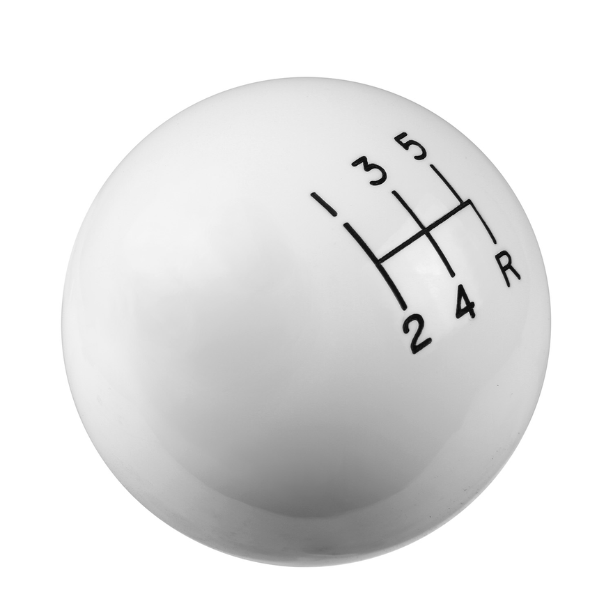 Hurst 1630014, Shift Knob - 5-Speed Pattern - White for 1999-2004 Ford Mustang