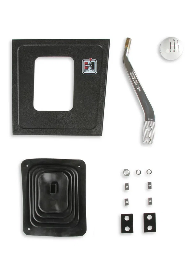 Hurst 5380036, Comp Stick Plate Kit for 1987-1993 Ford Mustang