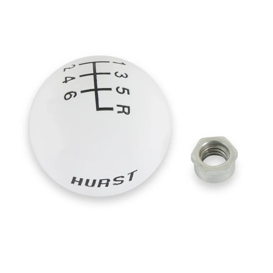 Hurst 1630040, Shift Knob - 6 Speed - White