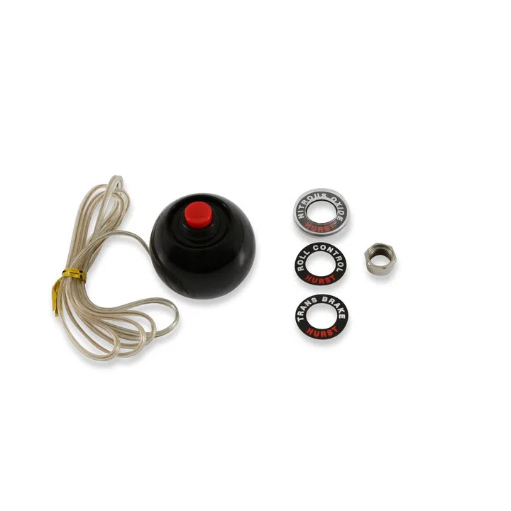 Hurst 1630050, Shift Knob - No Pattern - Black - 12 Volt Switch
