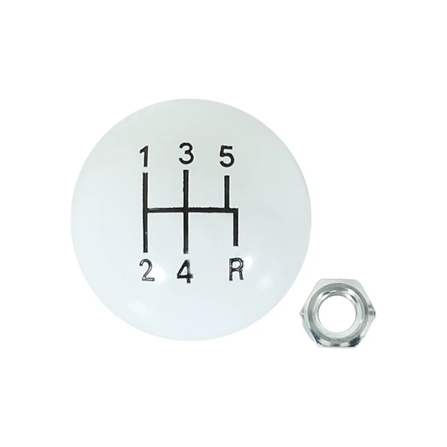 Hurst 1630025, Shift Knob - 5-Speed Pattern - White