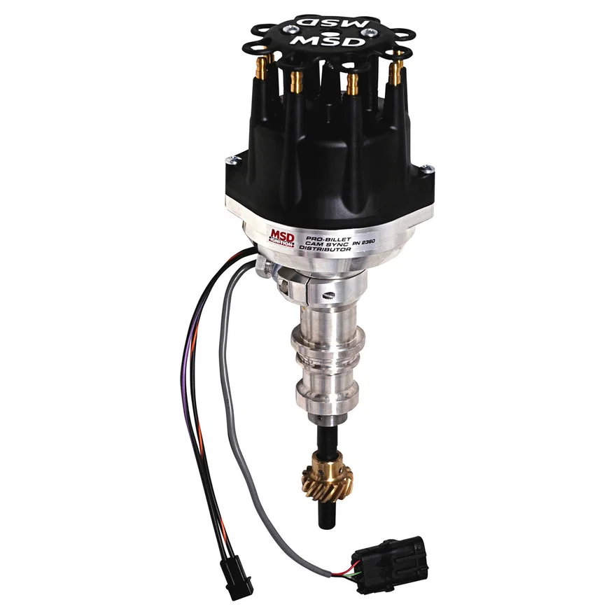 MSD 2360, Pro-Billet Cam Sync Distributor, Ford 289/302, Bronze gear