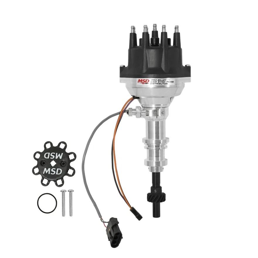 MSD 2362, Pro-Billet Cam Sync Distributor, Ford 351W, Steel gear