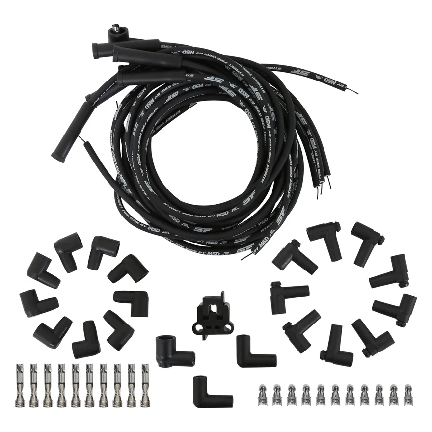 MSD 5551, Street-Fire Wire Set V8 Multi-Angle, Sock/HEI Universal