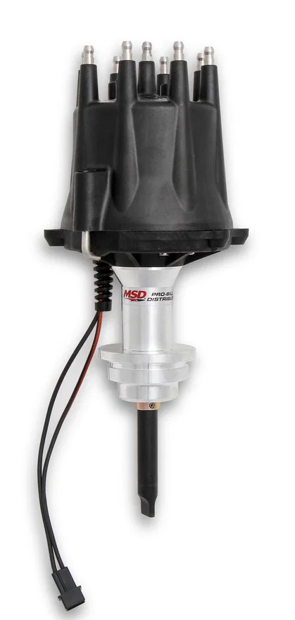 Black 318-360 Pro-Billet Distributor for Dodge, Plymouth and Chrysler