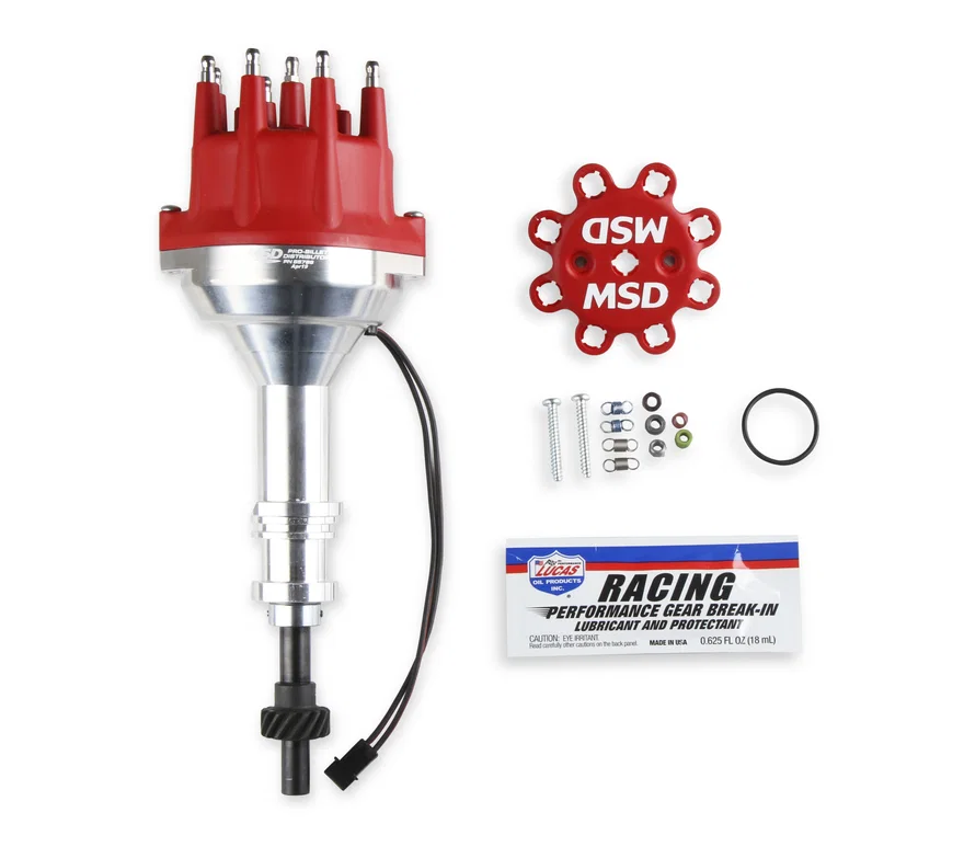 MSD 85786, Distributor, Ford 351W, Billet, Small Cap, Steel Gear