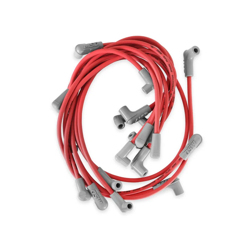 MSD 30479, SB Chevy Super Conductor Spark Plug Wire Set for use with pn 8541 Crab Cap