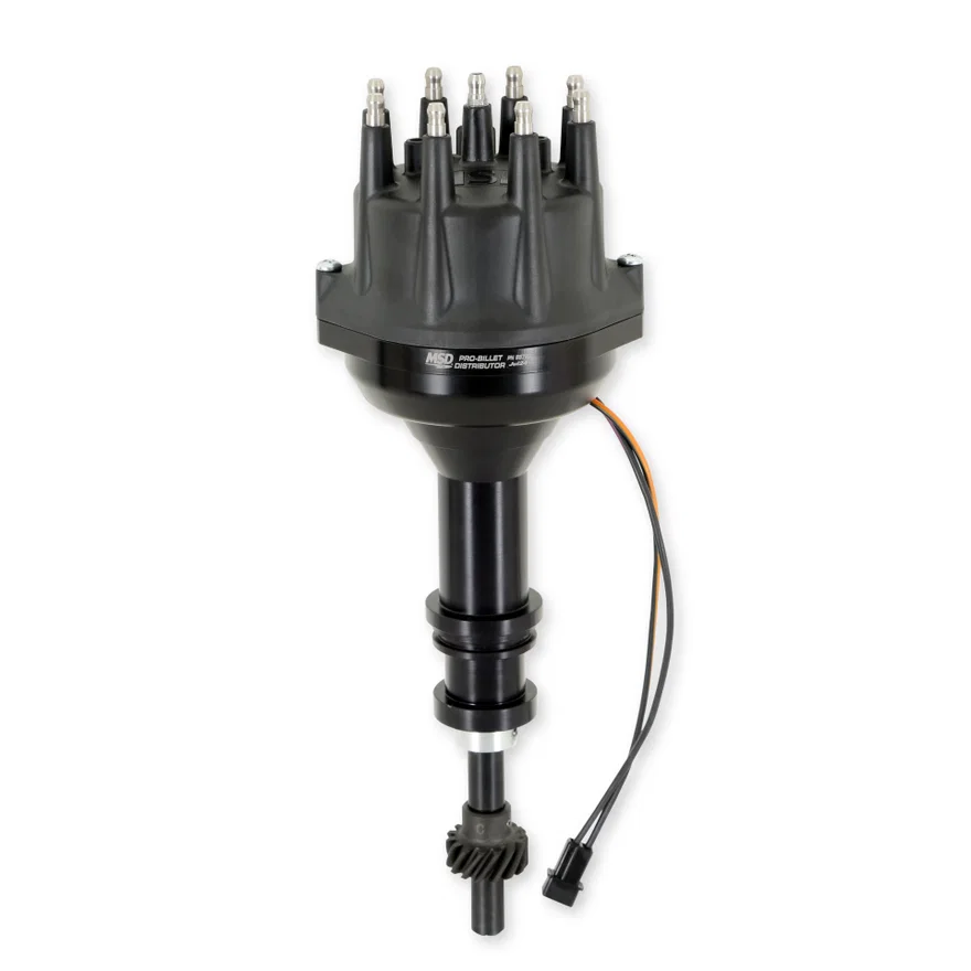 Black 351W Pro-Billet Distributor for Ford, Mercury and Lincoln