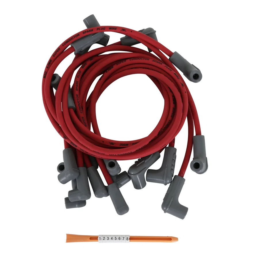 MSD 30829, Spark Plug Wire Set, BB Chevy for use with PN 8541 Crab Cap