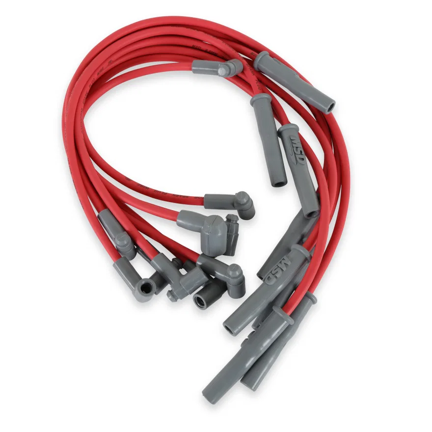 Super Conductor Spark Plug Wire Set, 318-360 HEI, for MSD Distributor for Dodge, Plymouth and Chrysler