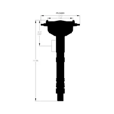 Chevy Super Tall Block Black Crab Cap Distributor image 6