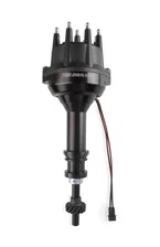 Black Distributor 351C-460, Pro Billet, Small Cap, Steel Gear for Ford image 6