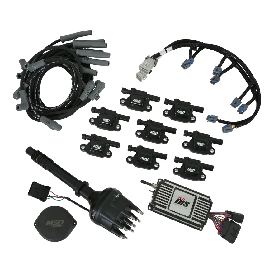 DIS Direct Ignition System Kit - Black for Chevrolet and GMC