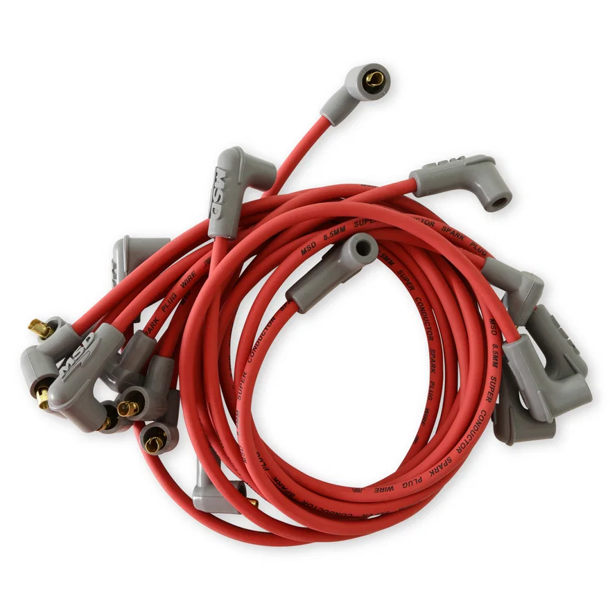 Super Conductor Spark Plug Wire Set, Small Block Socket Dist. Cap for Chevrolet, GMC and Pontiac