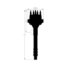 Black, Chevy Tall Deck Dual Sync Distributor image 6