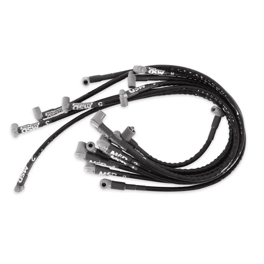 MSD 35591, Sleeved Spark Plug Wires for SBC under exhaust, HEI for Chevrolet