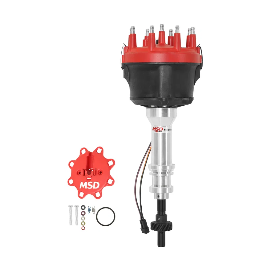V8 351C-460 Billet Distributor, STEEL GEAR for Ford