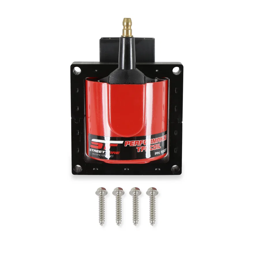 MSD 5527, Street Fire Ignition Coil, Red, 1983-1997 Ford TFI style, Individual