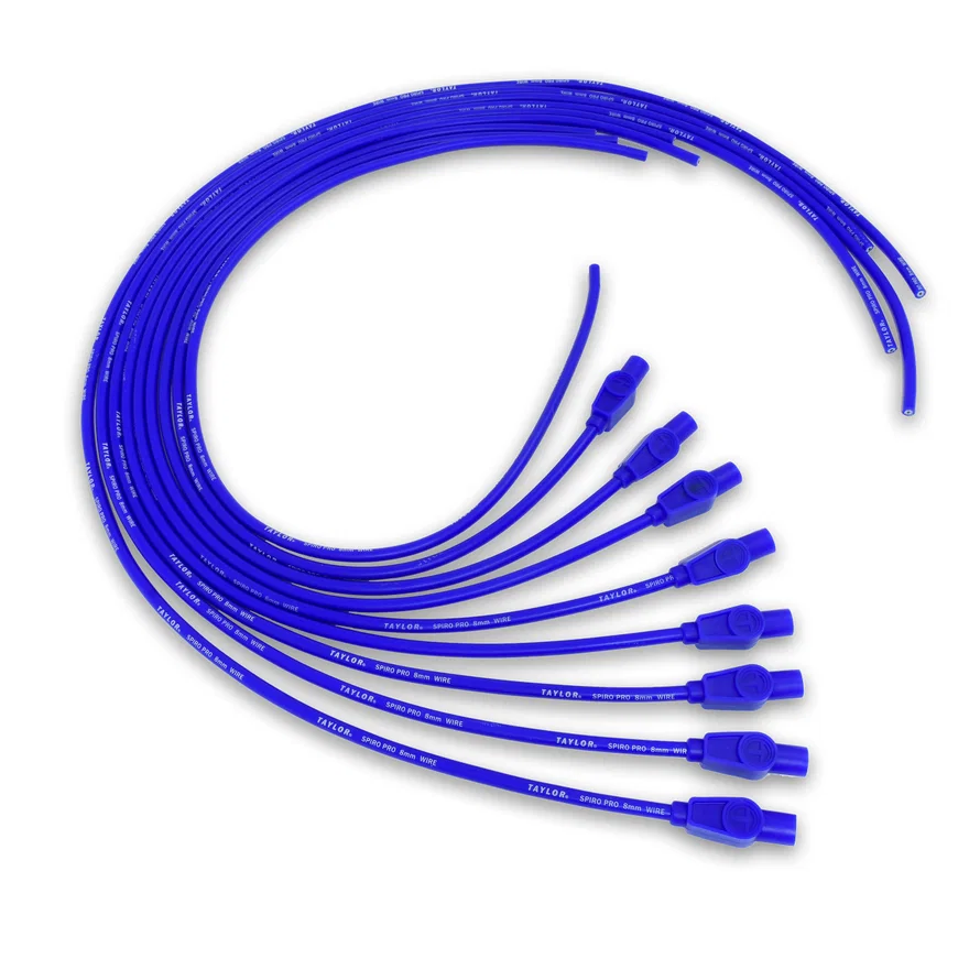Taylor Cable 73655, 8mm Spiro-Pro univ 8 cyl 180 blue