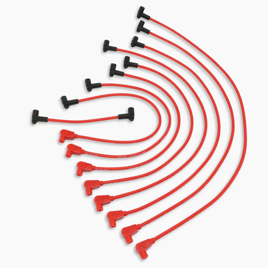 Taylor Cable 76228, 8mm RACE FIT SPIRO-PRO RED