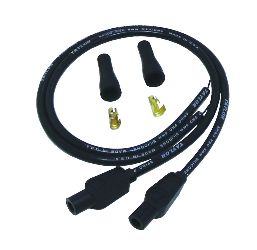 Taylor Cable 10055, 8mm Spiro-Pro black Motorcycle univ 180