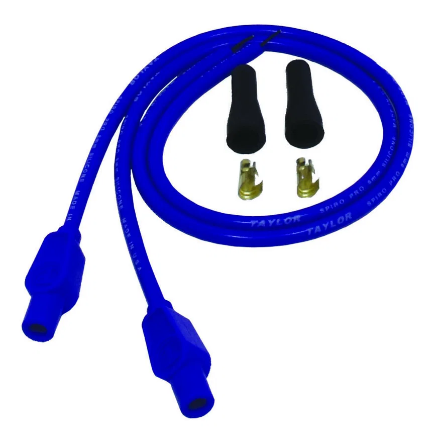 Taylor Cable 10655, 8mm Spiro-Pro blue Motorcycle univ 180