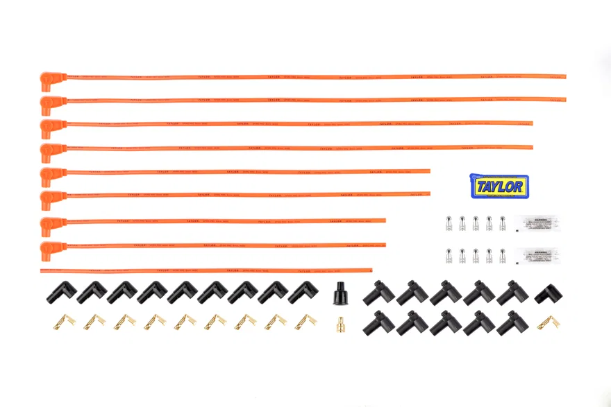 Taylor Cable 78351, 8mm Spiro-Pro univ 8 cyl 90 Orange