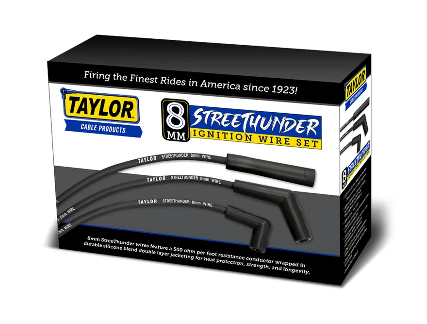 Taylor Cable 53010, STREETHUNDER CUSTOM 6 CYL BLACK