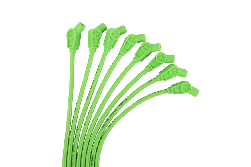 Taylor Cable 78553, 8mm Spiro-Pro univ 8 cyl 135 Lime Green
