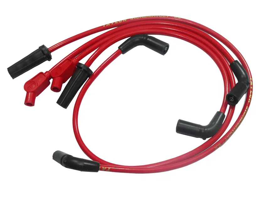 Taylor Cable 10237, 8mm Spiro-Pro red custom Motorcycle 135 for Harley-Davidson