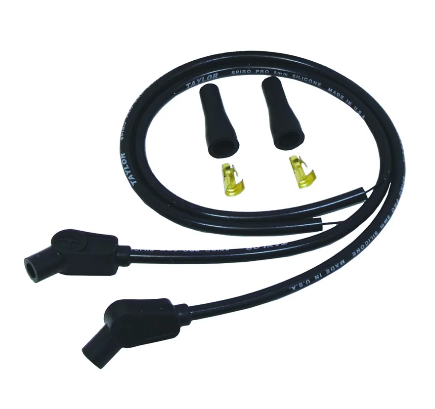 Taylor Cable 10053, 8mm Spiro-Pro black Motorcycle univ 135