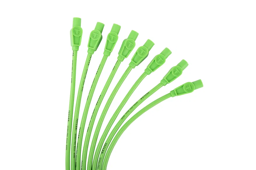 Taylor Cable 78555, 8mm Spiro-Pro univ 8 cyl 180 Lime Green